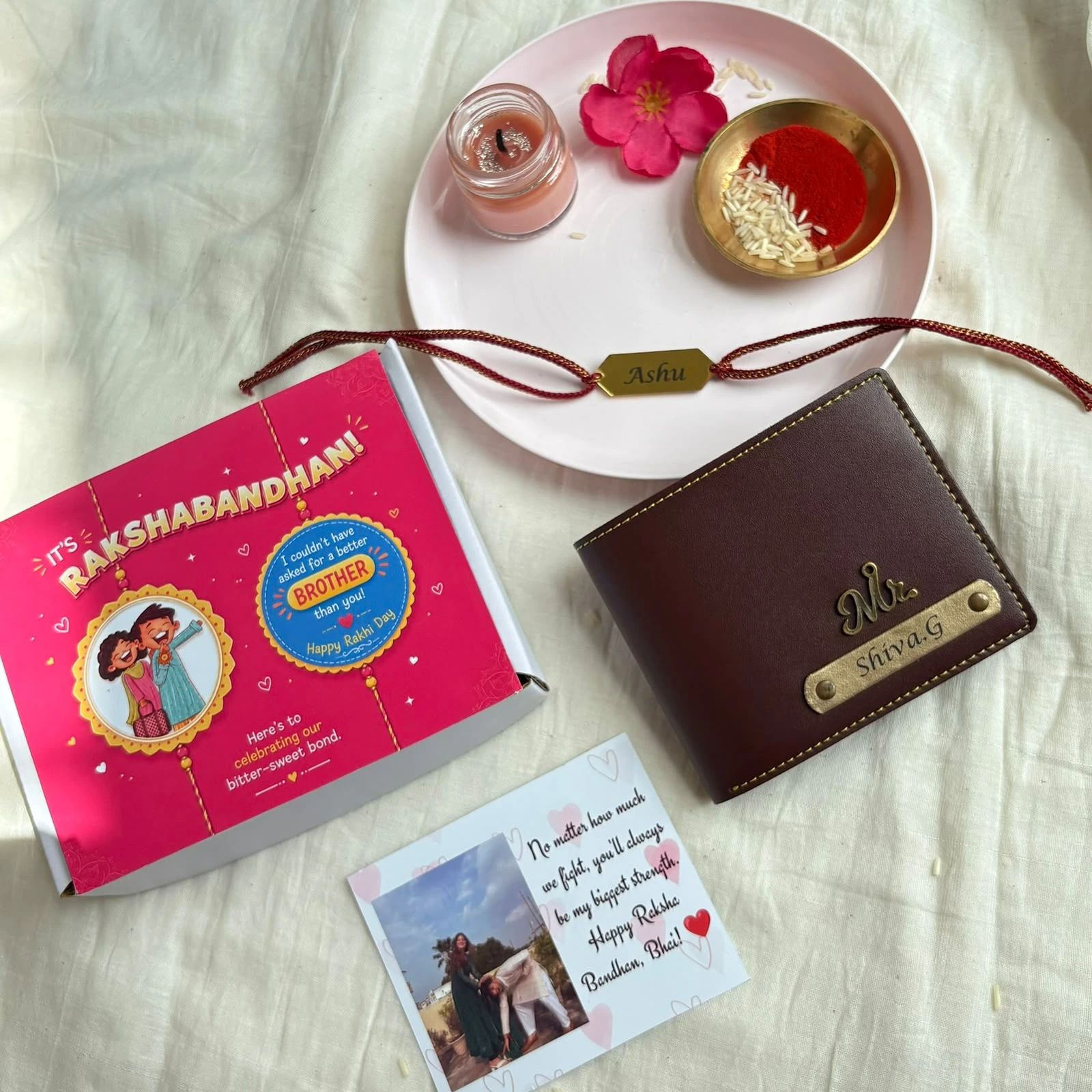 WhatsApp Image 2026-07-22 at 7.20.07 PM (3) Bandhan Box - Personalised Wallet Rakhi combo (Free photo card) - Image 1