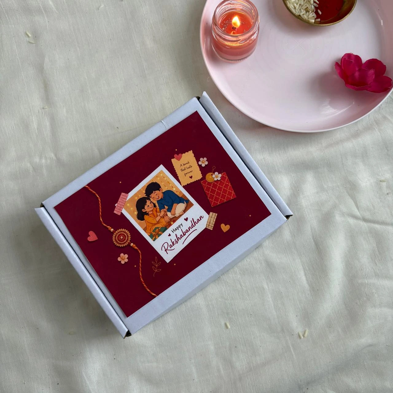 WhatsApp Image 2026-07-23 at 7.41.58 PM (1) 'Forever With You' Combo - Personalised wallet and Photo & text keychain ( Free Rakhi Special box) - Image 3
