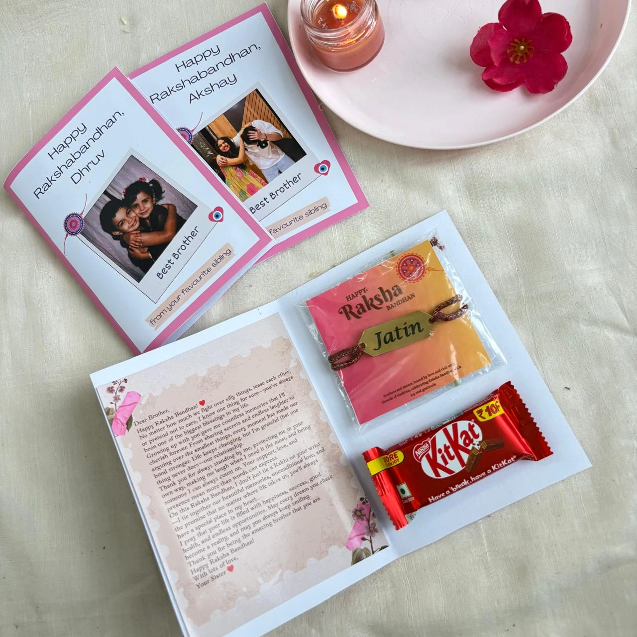 WhatsApp Image 2026-07-23 at 7.41.58 PM (6) Personalised Sweet Memories Rakhi Card - Image 1